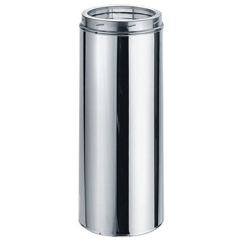 Stainless Steel DuraTech: Straight 2ft, Double Wall Pipe