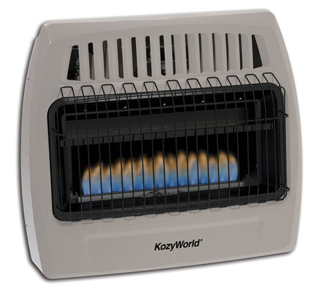 Kozy World Wall Hung Heater: Ambient Blue Flame