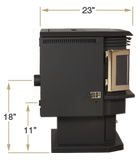 KOZI Pellet Stove: Baywin