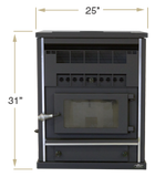 KOZI PELLET Stove: Model 120KSH